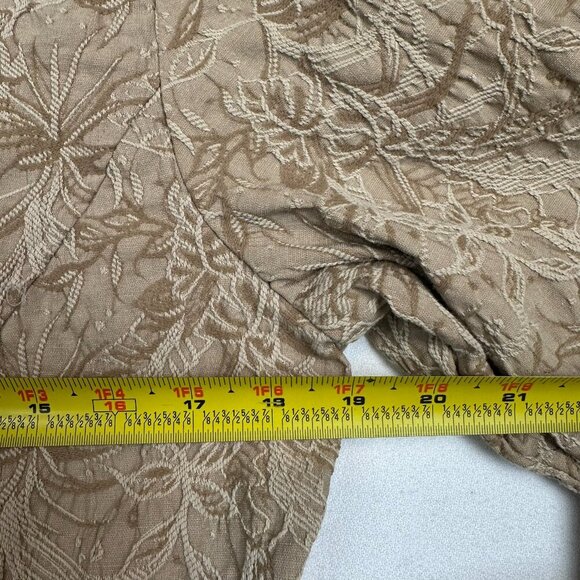 Coldwater Creek Jacquard Tonal Floral Printed Blazer Jacket Office - Picture 5 of 6